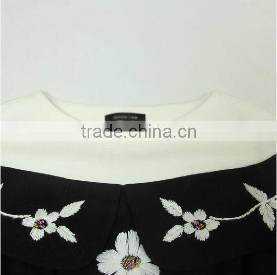 elegant lady's princess cape style embroidered haute couture dress