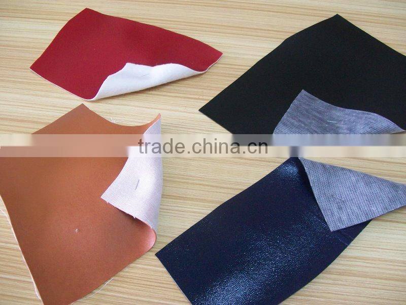 pvc leather, pvc artificial leather stocklot for bag, pvc synthetic leather stocklot