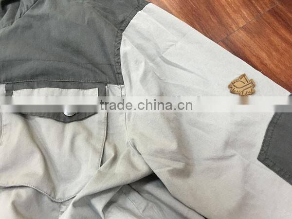 factory 100% cotton contrast color jacket stock