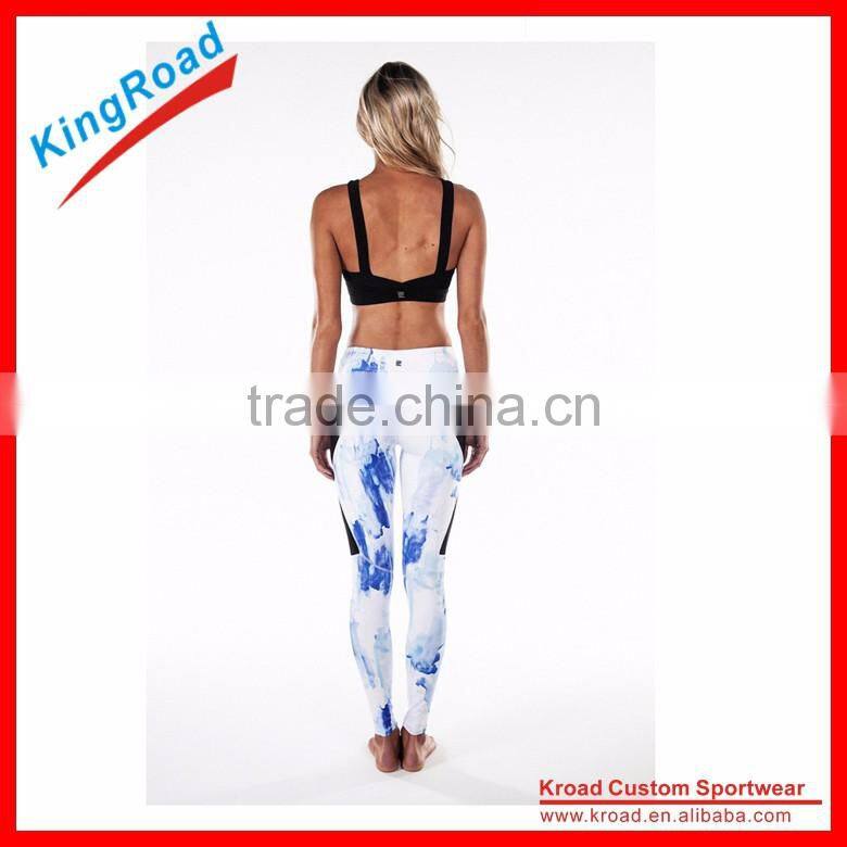 Custom printed yoga leggings for sport
