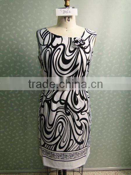 2015 women casual dresses with flower