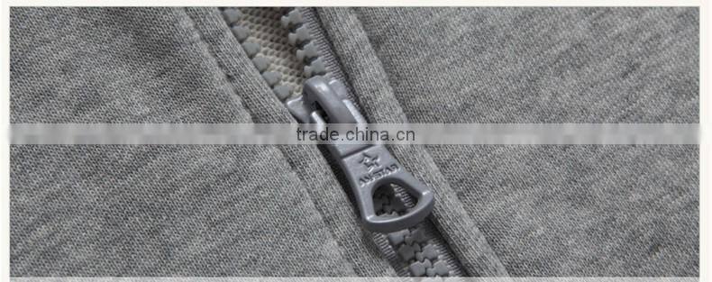 custom wholesale blank high quality plain screen print men sports hoodies without hood