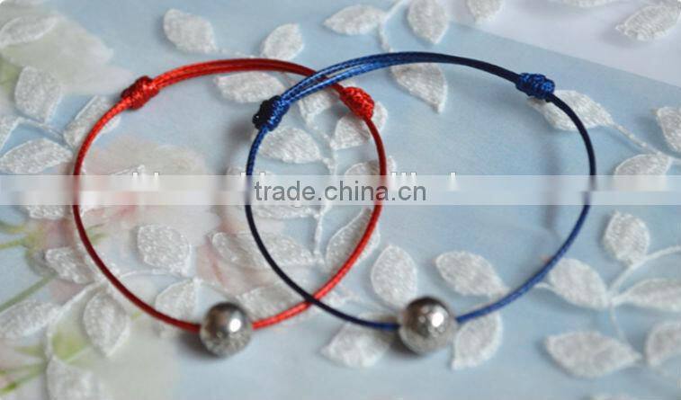 DIY Tibetan silver rose flower lovers best beeswax hand rope