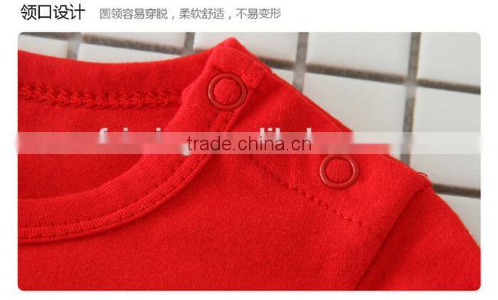 SR-313B high quality unisex baby clothes bear white rabbit pattern pajamas cotton romper