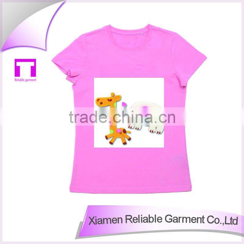 Hot! fashion 100% cotton kids t shirt printing cartoon pattern