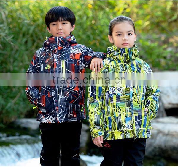 2017 3 in 1 colorful polyester kids varsity jacket