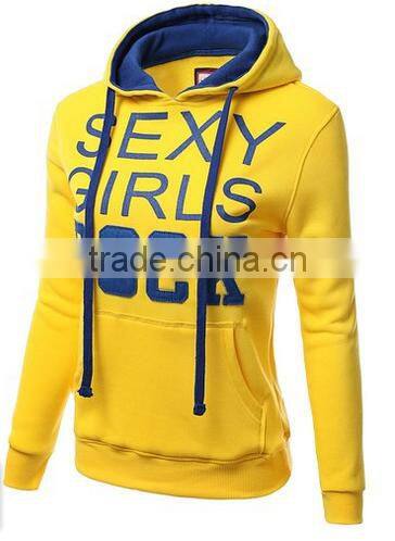 Women's Basic Graphic Words Printed Pullover Long Sleeve Hoodie