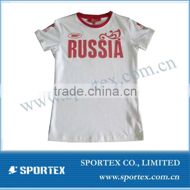 Ladies OEM 100% cotton T shirt/womens casual cotton T shirt/cotton t shirt