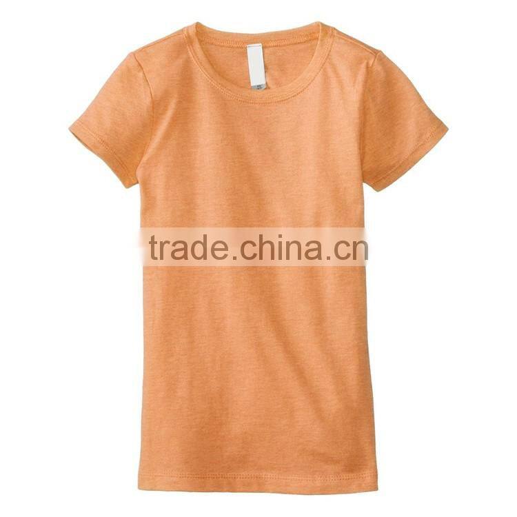 Wholesale price fashion scoop neck custom design blank cotton women t shirt