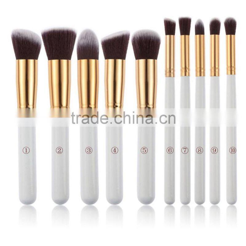 High Quality 10pcs Set Cosmetic Brushes Custom Logo Make up Brushes