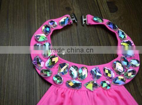 M860 Runwaylover2016 ladies sexy dazzling diamond bikini one piece swimwear