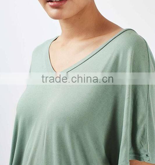 Custom plain women batwing t-shirt