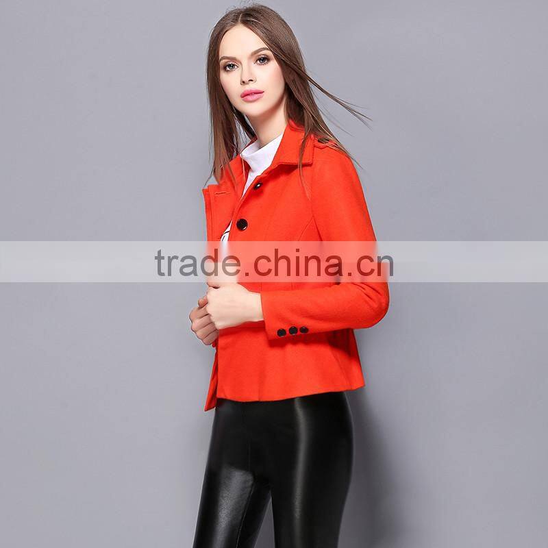 2017 latest overcoat women short winter ladies coat for wholesale