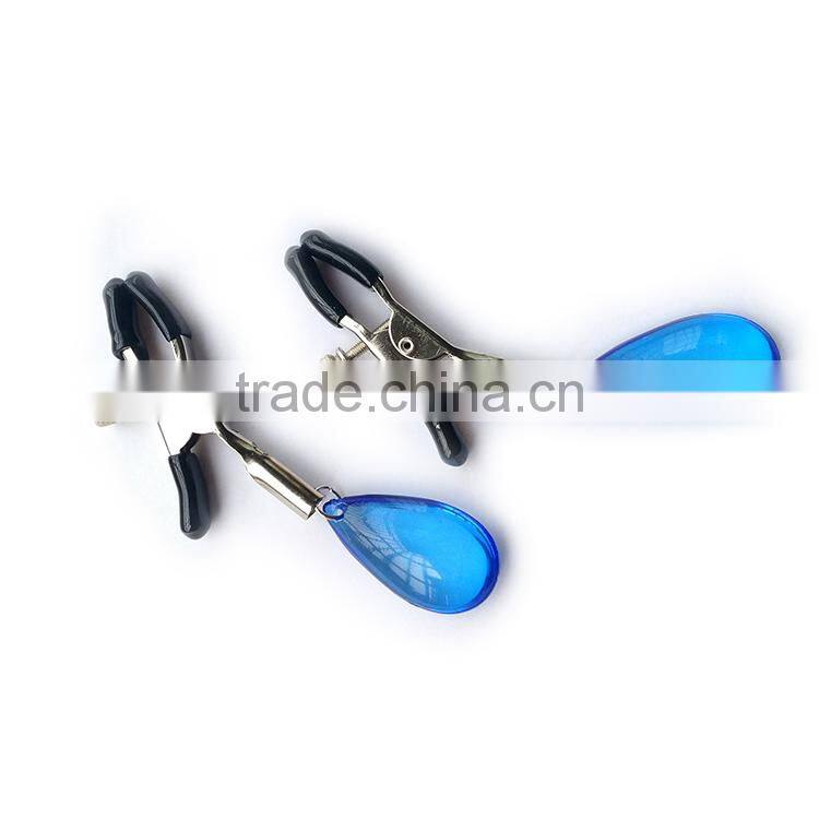 2017 latest hot sales nipple clips clamps for women female sapphire Water droplets design JS001 Sex Products for Couple Adult