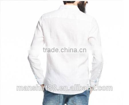 2016 fashion men's 100% hemp shirt