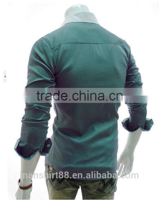 Hot Fashion Mens Slim Fit Long sleeve Casual Shirts