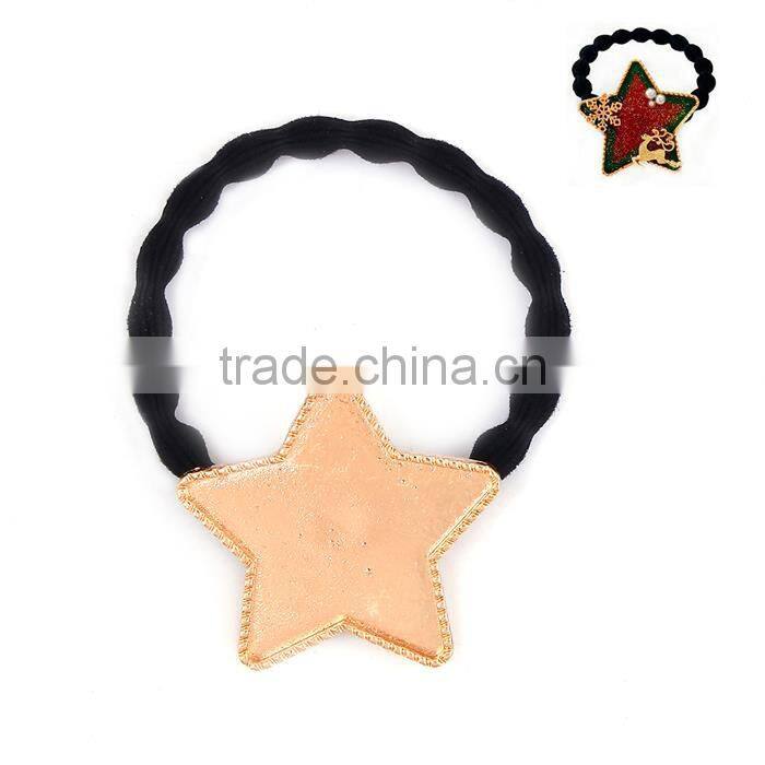 Zinc Based Alloy DIY Resin Mold For Jewelry Making Hair Ties Pentagram Star Gold Plated & Black