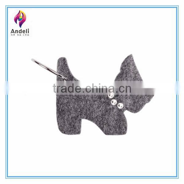 customized car key holder for promotion wool felt keyring