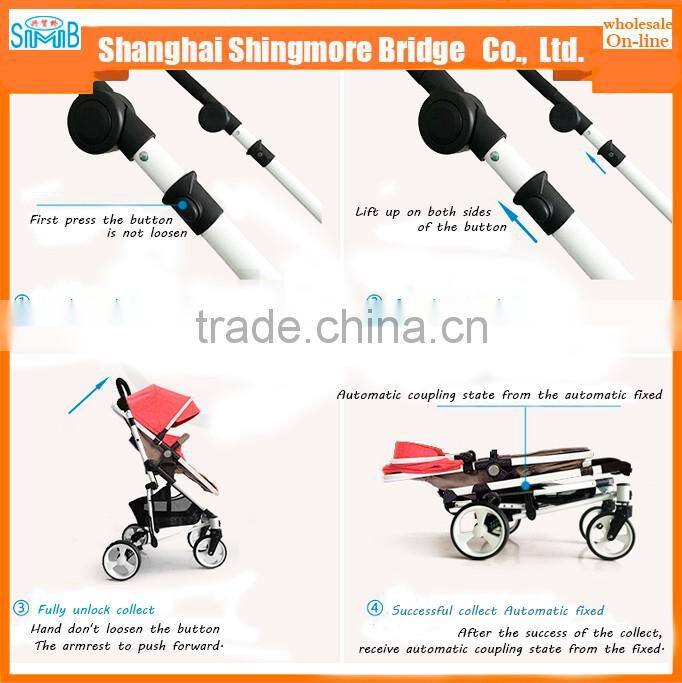 2016 China baby goods factory hot wholesale baby stroller aluminum baby walker