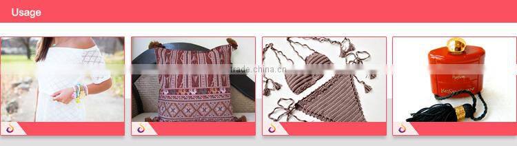 Fashion Custom Colorful Women's cotton red tassel for bag decoration