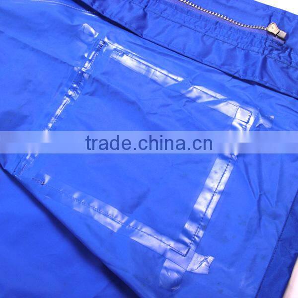 Good quality blue suit style industrial raincoat