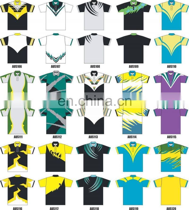 2017 dry fit sublimation custom cricket shirt maker team cricket shirt design cricket shirt