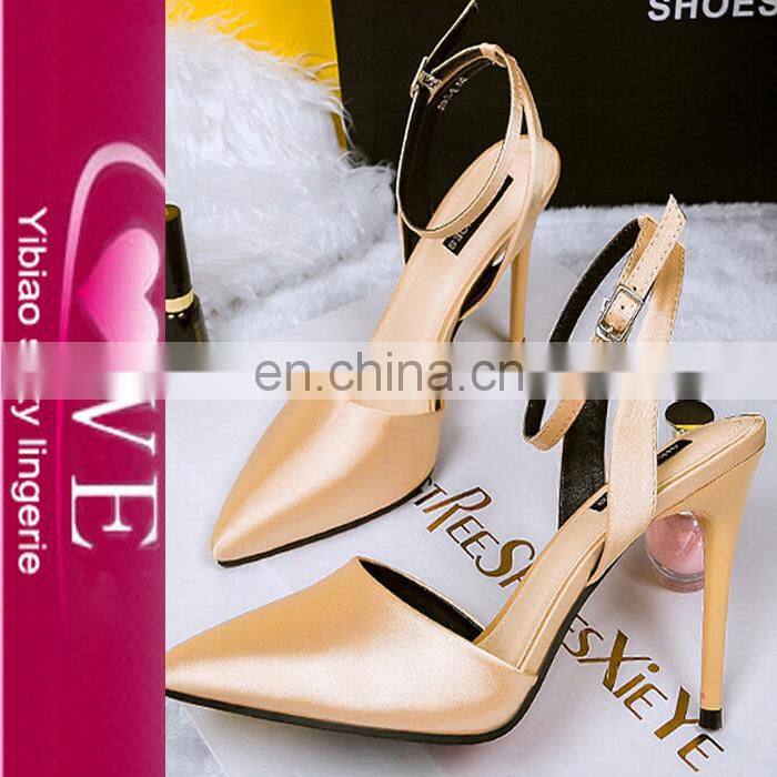 China supplier new arrivals high heel shoes gold sandals heeled for women