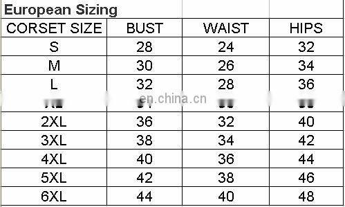 Wholesale women hot boned bondage black zipper corset