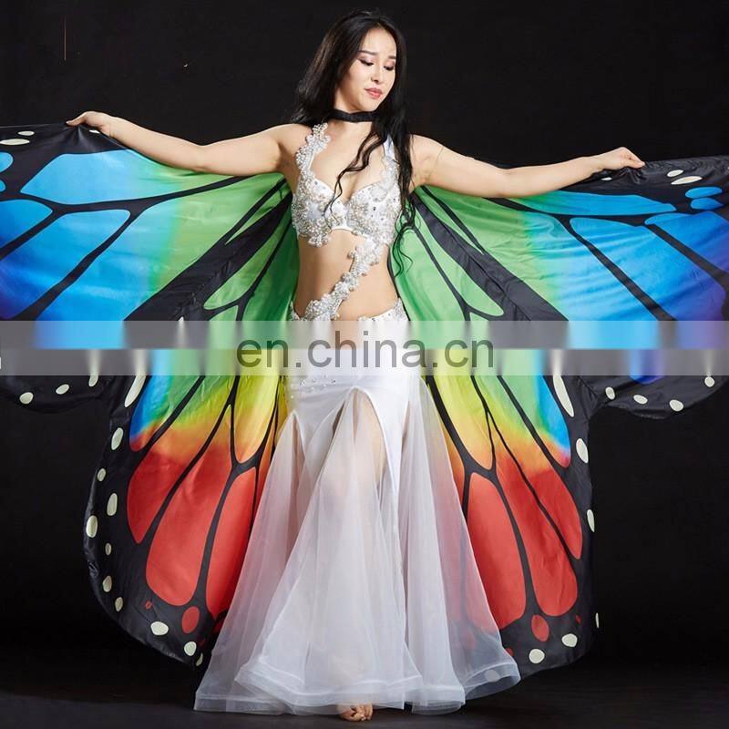 BestDance Fancy dress Dance Costume Isis wings Butterfly Angel Isis Wings fancy dress Rainbow Bollywood Carnival dress OEM
