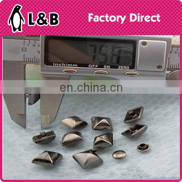 new fashion wholesale hot saling 10mm square alloy rivet