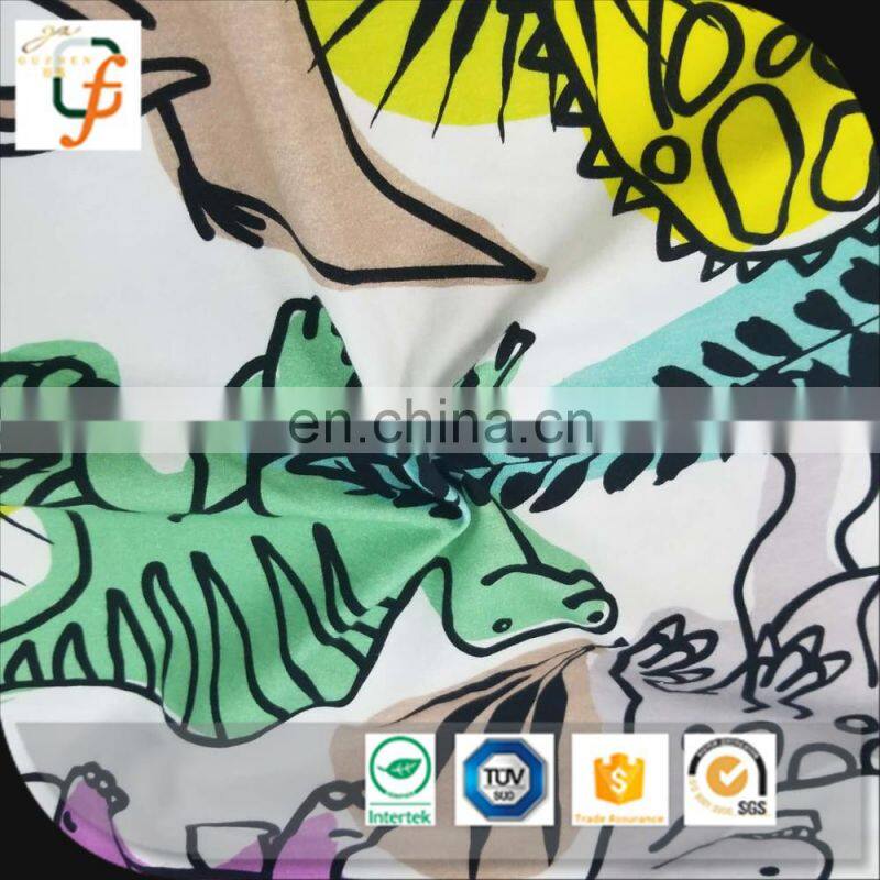 95 cotton 5 spandex digital printed cotton lycra knit fabric