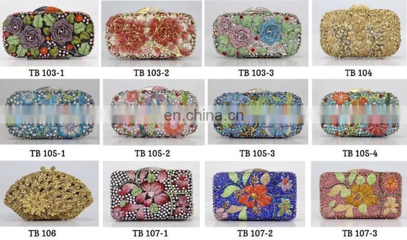 New arrival luxury crystal stones clutch evening bags,beaded evening bag for party bags