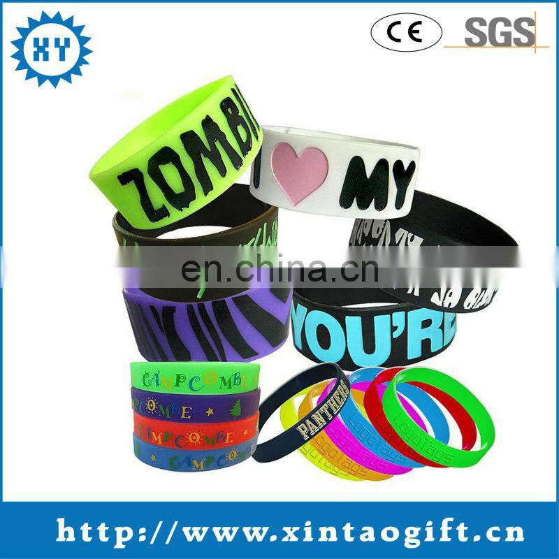 2017 New style wholesale silicone bracelet for souvenir