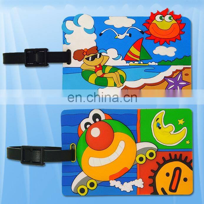 customized camera soft pvc luggage tag