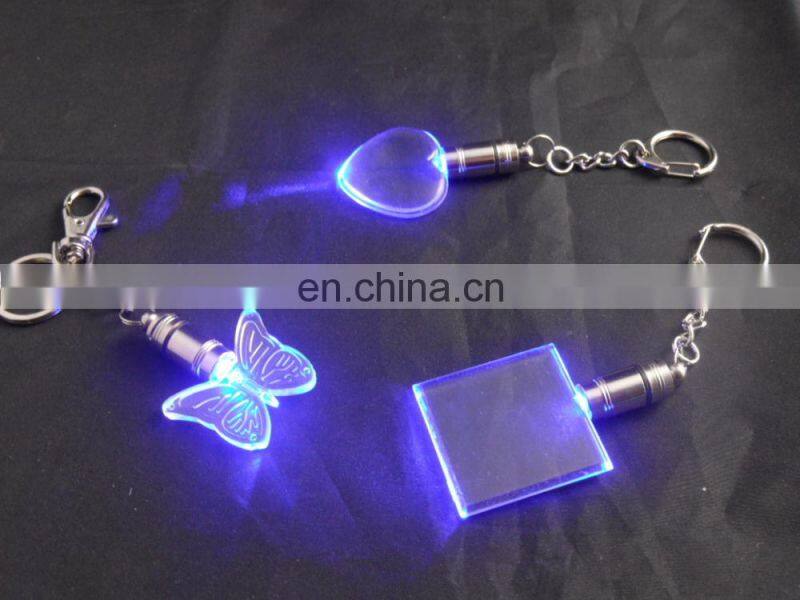 keychain with lighter/led logo keychain/christmas light keychain