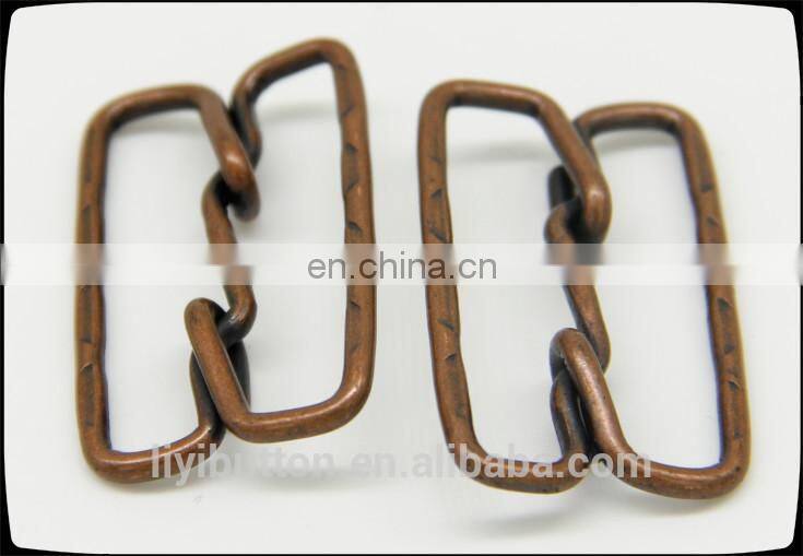 customized brass belt buckle for decoration, garment buckle