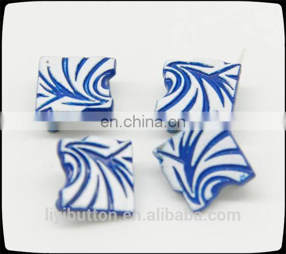 round metal clothing label, decorative contrast tin garment label with cheap price