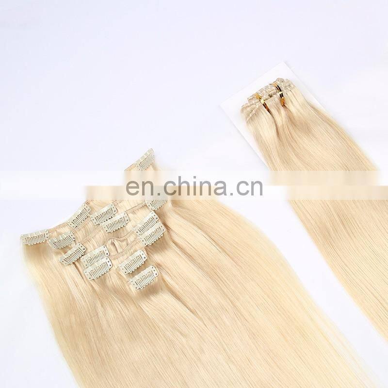 Wholesale Hair Afro Clip In Hair Extensions Silky Straight Wave Free Sample