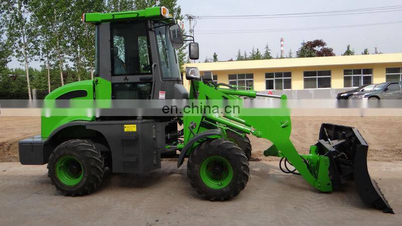 4wd 1.2ton Skidsteer Loader with Snow Blade