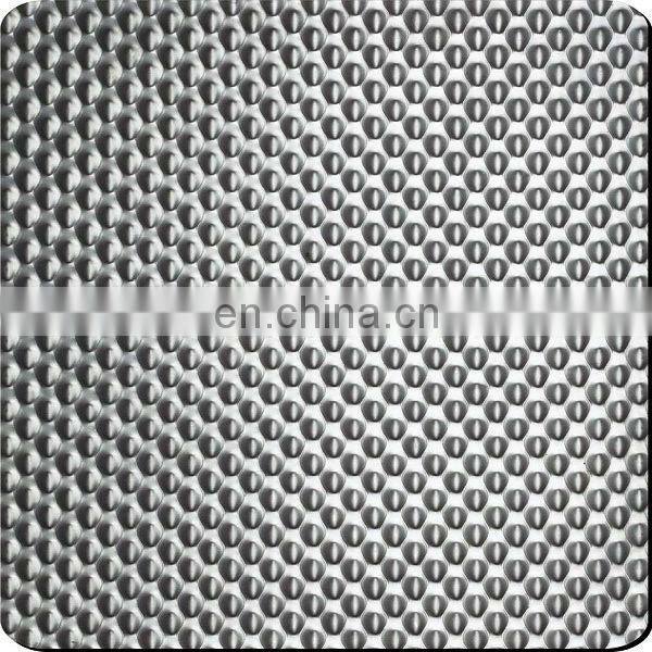 Stainless steel embossed steel sheet