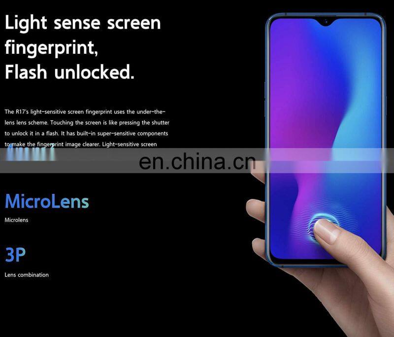 4G LTE Screen Fingerprint Mobile Phone 6.4" 8G RAM 128GB ROM Dual Rear Camera Android 8.1 2340x1080 AMOLED Screen face