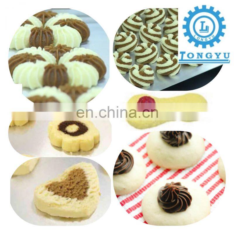 Industrial High Capacity Two Colors Biscuit Cookies Machine for Twisted Cookies