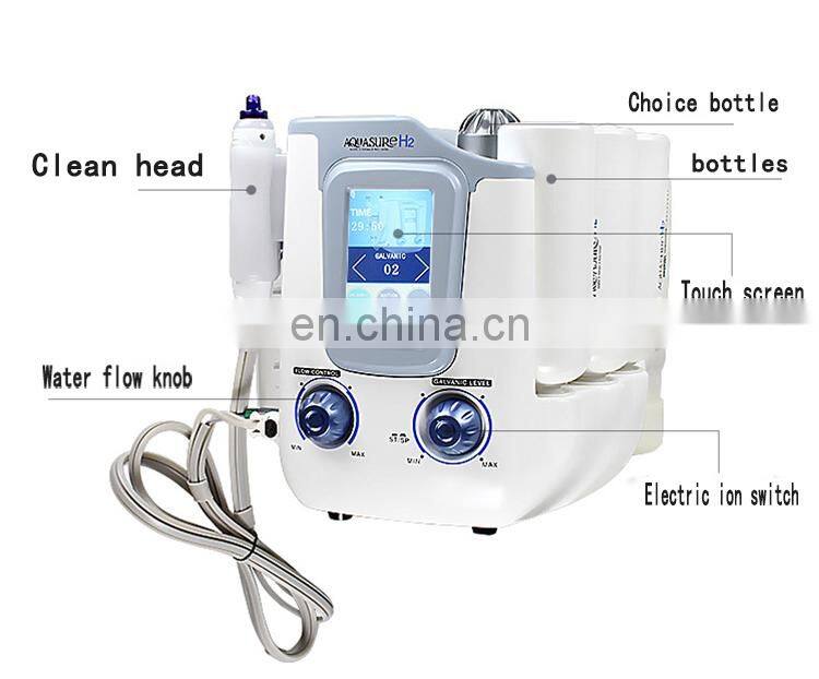 Hot Selling Korean H2 O2 Aqua Water Facial Spa Oxygen Peel Skin Care Machine