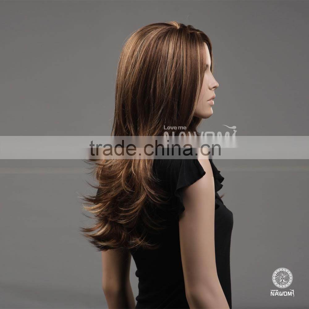 NAWOMI Wig 100% Japan's Hair Woman Wavy Blonde synthetic Wig 3612