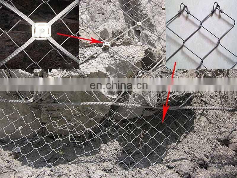 High tensile wire mesh and wire mesh rope for rock fall protect,cover the slope wire mesh