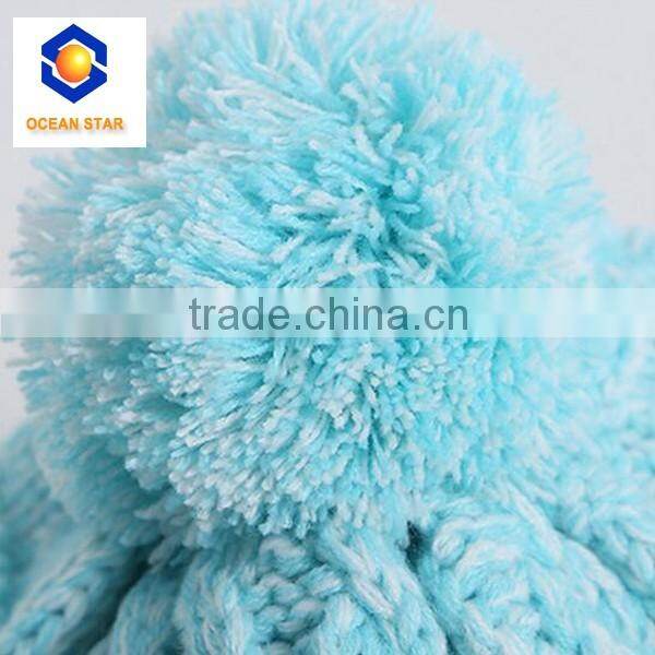 Plain Warm Knitted Bluetooth Beanie Hat with Ball