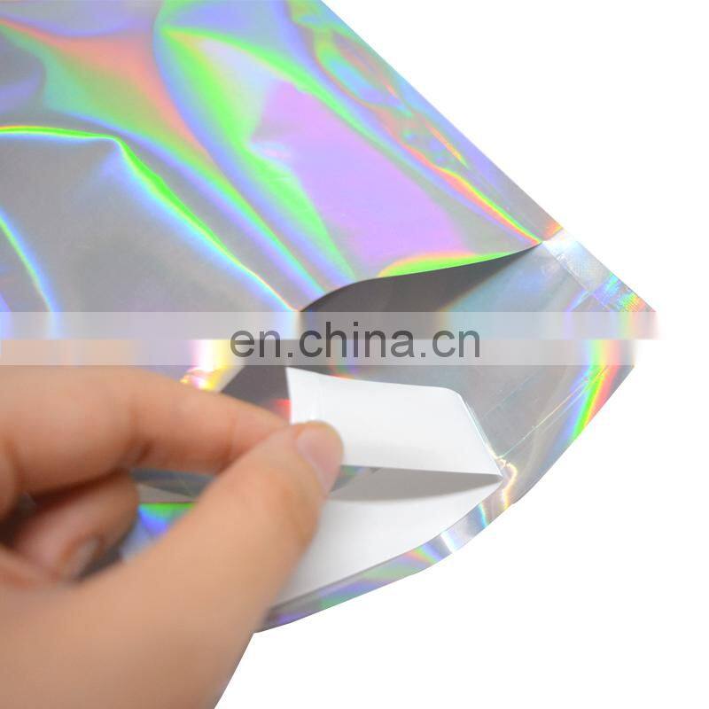 Self adhesive hologram metallic poly mailer express bag
