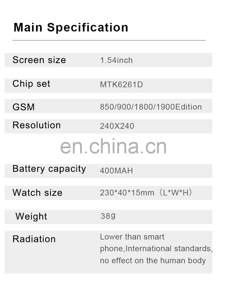 1.54 inch big touch screen high resolution camera kids game watch smart sim card 2g gsm smartwatches