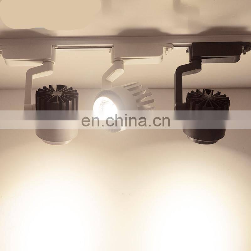 30W COB Track light High quality aluminum track shoot the light Clothing exhibition hall furniture stores track light