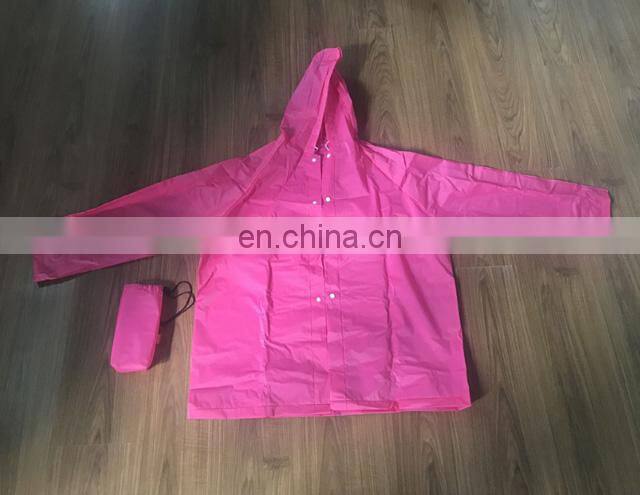Eco-friendly PEVA Raincoat Wholesale